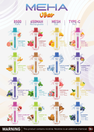 MEHA魅嗨拋棄式8500口 / 可充電(買10隻送一隻)